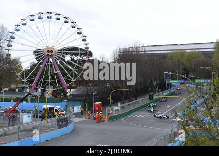 Roma, Italia , 09th aprile 2022 da sinistra a destra, vista generale del parco Luneur ABB FIA Formula e World Championship 4th round Credit: Massimo Insabato/Alamy Live News Foto Stock