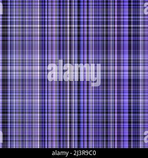 Colore tartan diagonale viola peri dell'anno texture motivo senza cuciture. Gingham tonale, grunge controllare texture sfondo trendy. Lavaggio bianco e blu tenue Foto Stock