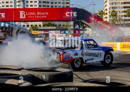 Long Beach, California, Stati Uniti. 9th Apr 2022. Le strade di Long Beach ospitano lo Stadium Super Trucks Series per il Gran Premio Acura di Long Beach a Long Beach, California, USA. (Credit Image: © Walter G. Arce Sr./ZUMA Press Wire) Foto Stock