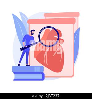 Illustrazione vettoriale astratta del concetto di organi coltivati in laboratorio. Cellule staminali coltivate in laboratorio, organi bioartificiali, parti artificiali del corpo umano, transpl in crescita Illustrazione Vettoriale