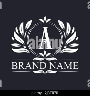 Vintage ornamentale un logo design. Elegante e lussuoso alfabeto Modello di design con logo lettera. Illustrazione Vettoriale
