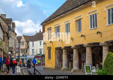 Market House nella città di Tetbury nel Cotswolds, Gloucestershire Foto Stock