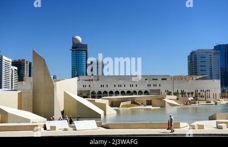 Qasr AlHosn palazzo e forte ad Abu Dhabi, Emirati Arabi Uniti. Foto Stock