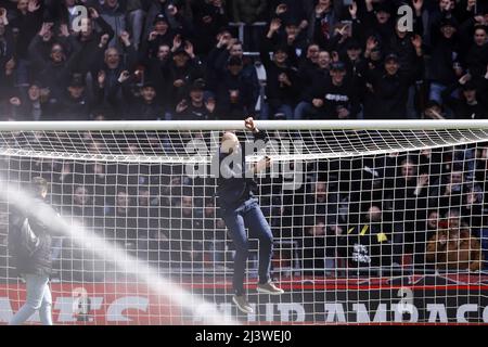 EINDHOVEN - Heurelho Gomes ambasciatore PSV durante la partita olandese Erevisione tra PSV Eindhoven e RKC Waalwijk allo stadio Phillips il 10 aprile 2022 a Eindhoven, Paesi Bassi. ANP MAURICE VAN STEEN Foto Stock