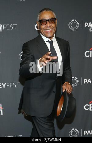 Hollywood, CA. 9th Apr 2022. Giancarlo Esposito al Better Call Saul Red carpet durante il PaleyFest la 2022 al Dolby Theatre di Hollywood, California, il 9 aprile 2022. Credit: Faye Sadou/Media Punch/Alamy Live News Foto Stock