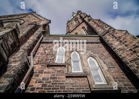 La Jarvis Street Baptist Church è una chiesa Battista situata all'incrocio tra Gerrard Street e Jarvis Street nel centro di Toronto. Uno dei o Foto Stock