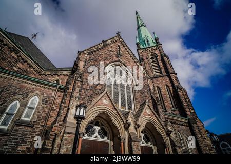 La Jarvis Street Baptist Church è una chiesa Battista situata all'incrocio tra Gerrard Street e Jarvis Street nel centro di Toronto. Uno dei o Foto Stock