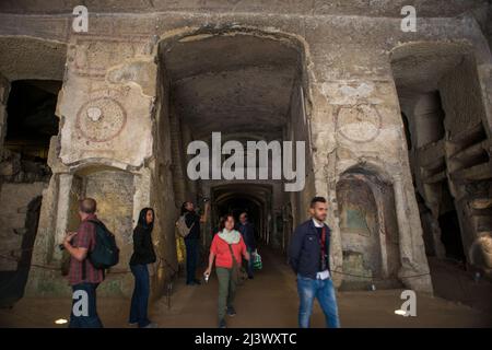 Napoli, Italia 28/05/2013: Catacombe di San gennaro. Distretto di Sanità. ©Andrea Sabbadini Foto Stock