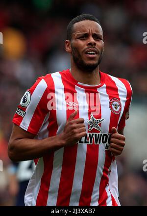 Brentford Community Stadium, Londra, Regno Unito. 10th Apr 2022. Premier League Football, Brentford versus West Ham; Zanka of Brentford Credit: Action Plus Sports/Alamy Live News Foto Stock