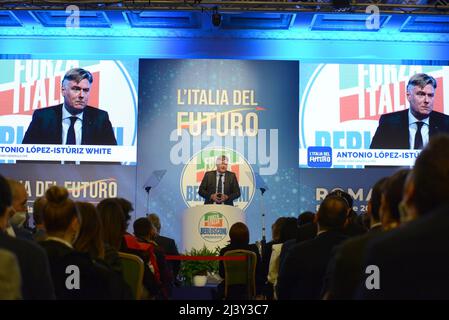 Roma, Italia. 09th Apr 2022. Antonio López-Istúriz White, Segretario del Partito popolare europeo Credit: Independent Photo Agency/Alamy Live News Foto Stock