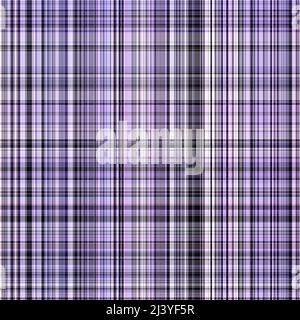 Colore tartan diagonale viola peri dell'anno texture motivo senza cuciture. Gingham tonale, grunge controllare texture sfondo trendy. Lavaggio bianco e blu tenue Foto Stock