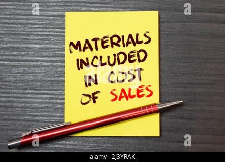 Il costo della moda veloce. Appendiabiti bianchi in plastica, mano con calcolatrice e carta con testo. Creativo piatto adagiare su sfondo di menta verde pastello. Foto Stock