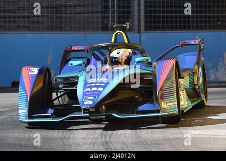 10th Aprile 2022, circuito Cittadino dell'EUR, Roma, Italia; FIA Formula e di Roma Race Day 5th round; Oliver Turvey (gbr) NIO 333 FE Team Foto Stock