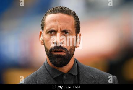 8 Marzo 2022 - Rio Ferdinand - Football TV Pundit TV commentatore e calcio Pundit Rio Ferdinand mentre lavora per BT Sport Picture Credit : © M Foto Stock