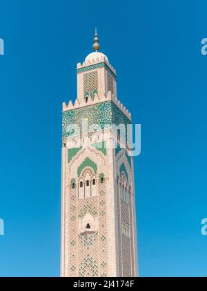 La monumentale moschea Hassan II di Casablanca Foto Stock