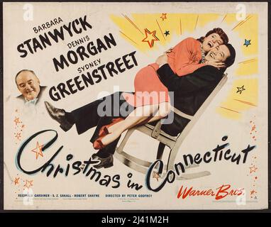 BARBARA STANWYCK e DENNIS MORGAN A NATALE IN CONNECTICUT (1945), diretto da PETER GODFREY. Credito: FOTO UNIVERSALI / Album Foto Stock