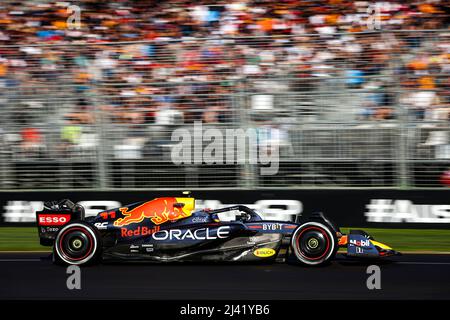 #11 Sergio Perez (MEX, Oracle Red Bull Racing), Gran Premio d'Australia F1 al Melbourne Grand Prix Circuit il 10 aprile 2022 a Melbourne, Australia. (Foto PER ALTO DUE) Foto Stock