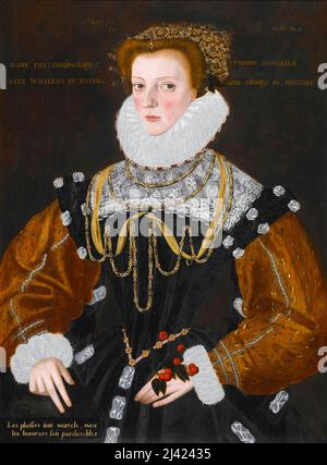Lady Philippa Coningsby (1530-1596), ritratto dipinto di George Gower, 1578 Foto Stock