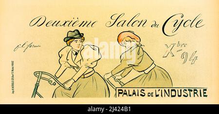 Deuxieme, Salon du Cycle, poster di Jean-Louis Forain, 1894 Foto Stock