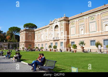 Vaticano, Italia - 16 ottobre 2021: Vista sui giardini Vaticani Foto Stock