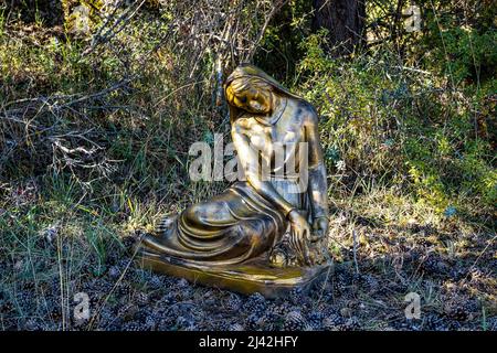 Formazioni carsiche nel parco Los Callejones de las Majadas, Cuenca, Spagna. Los Callejones rotta nella Serrania de Cuenca montagne, Castiglia la Manc Foto Stock