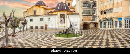 Balcon del Mediterraneo, vista da, Benidorm, Spagna Foto Stock