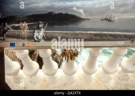 Balcon del Mediterraneo, vista da, Benidorm, Spagna Foto Stock