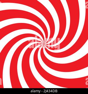 Ritorto rosso e bianco Illustrazione Vettoriale