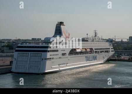 La sig.ra Victoria i è una nave da crociera gestita dalla compagnia di traghetti estone Tallink su una linea che collega Stoccolma, Svezia, a Tallinn, Estonia, via Marieham Foto Stock