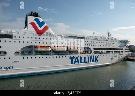 La sig.ra Victoria i è una nave da crociera gestita dalla compagnia di traghetti estone Tallink su una linea che collega Stoccolma, Svezia, a Tallinn, Estonia, via Marieham Foto Stock