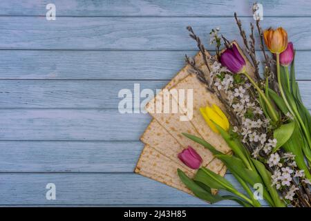 Pasqua ebraica festa Pesach Matzah pane azzimo celebrazione Foto Stock