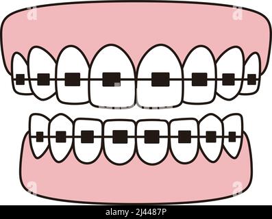 Icone dei controventini, illustrazione Vector Flat Illustrazione Vettoriale