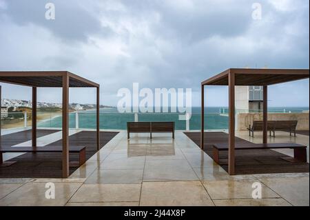 Piattaforma panoramica presso la torre Elevador do Peneco, Albufeira, Algarve, Portogallo, Europa Foto Stock