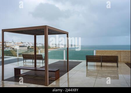 Piattaforma panoramica presso la torre Elevador do Peneco, Albufeira, Algarve, Portogallo, Europa Foto Stock