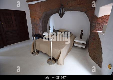 Museo, Museo Lagomar, Ehemaliges Wohnhaus des Schauspielers Omar Sharif, gestaltet von César Manrique, Nazaret, Lanzarote, Kanarische Inseln, Spanie Foto Stock