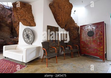 Museo, Museo Lagomar, Ehemaliges Wohnhaus des Schauspielers Omar Sharif, gestaltet von César Manrique, Nazaret, Lanzarote, Kanarische Inseln, Spanie Foto Stock