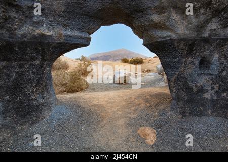 Refera de Teseguite, Rofera Antigua, Città stratificata, Lanzarote, kanarische Inseln, Kanaren, Spanien Foto Stock