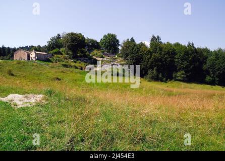 Veneto, Italia. Monte Grappa, col Andreon : sede italiana.   Veneto, Italia. Monte Grappa, col Andreon : Comando Italiano. Foto Stock