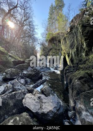 Fairy Glen a Betws-y-Coed, Galles Foto Stock