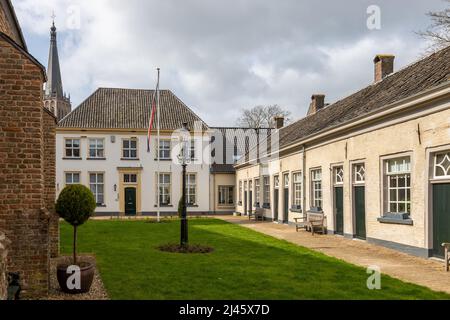 Vista sulla storica guest house ( Gasthuishofje) a Doesburg, Paesi Bassi Foto Stock