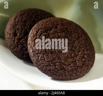 Biscotti morbidi al cioccolato Foto Stock