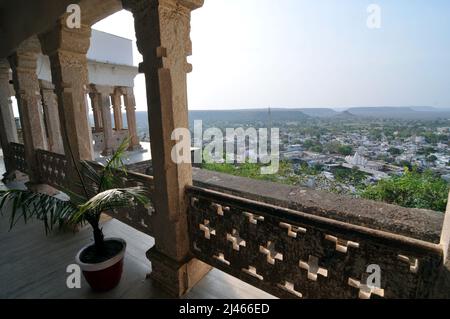 Chanderi Heritage City, India. 12th Apr 2022. Vista dall'Hotel a Chanderi Heritage City, a Chanderi Madhya Pradesh, India il 12 aprile 2022. (Foto di Ravi Barr/Sipa USA) Credit: Sipa USA/Alamy Live News Foto Stock