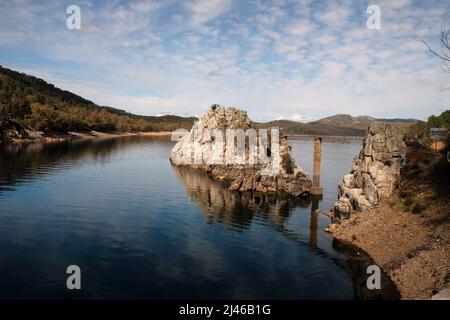 Riserva di San Jose a Lora del Río vicino la Puebla de los Infantes, Siviglia, Andalusia, Spagna Foto Stock