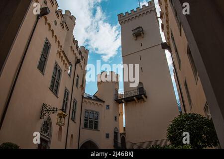 Coblenza, Germania 20 marzo 2022, per il Castello di Stolzenfels a Coblenza Foto Stock