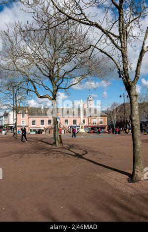 Carlisle City Centre e Piazza Foto Stock