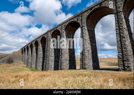 Viadotto Ribblehead, North Yorkshire, Regno Unito Foto Stock