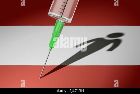 Vaccinazione obbligatoria in Austria Foto Stock