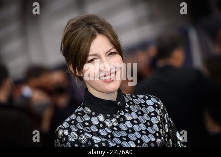 Londra, Regno Unito. 12 aprile 2022. Kelly Macdonald partecipa alla premiere britannica di operazione mincemeat, al cinema Curzon Mayfair di Londra. Data foto: Martedì 12 aprile 2022. Il credito fotografico dovrebbe essere: Matt Crossick/Empics/Alamy Live News Foto Stock