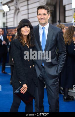 Londra, Regno Unito. 12 aprile 2022. Kris Thykier e Claudia Winkelman hanno partecipato alla premiere britannica di operazione mincemeat, al cinema Curzon Mayfair di Londra. Data foto: Martedì 12 aprile 2022. Il credito fotografico dovrebbe essere: Matt Crossick/Empics/Alamy Live News Foto Stock