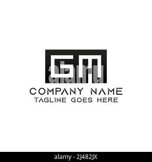 Modello con logo Letter GH. Questo logo è molto adatto per qualsiasi tipo di attività o settore che è impegnato in qualsiasi campo. Illustrazione Vettoriale